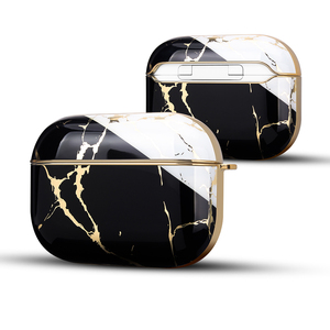 Fuente de la fábrica para AirPod Pro caso auricular oro cubierta de mármol caso para <span class=keywords><strong>Apple</strong></span> aire vainas Pro - Product Image 3