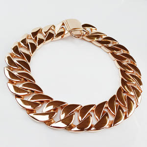 Hersteller <span class=keywords><strong>Designer</strong></span> Custom Halsbänder und Leinen Durable Cuban Link Luxus Hunde halsband und Blei Set - Product Image 4