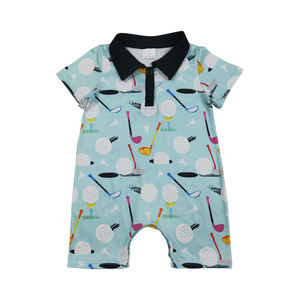 Mono de Manga Corta con Botones para Bebés Niñas, Diseño de Pato Caza Verde, Listo para Enviar, Venta al por Mayor - Product Image 4