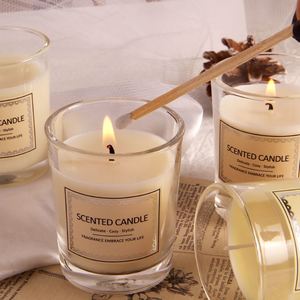 Bougie parfumée en cire de soja dans un bocal en verre, aromathérapie, parfum d'ambiance, décoration minimaliste, durée de combustion de 20 à 40 heures - Product Image 3