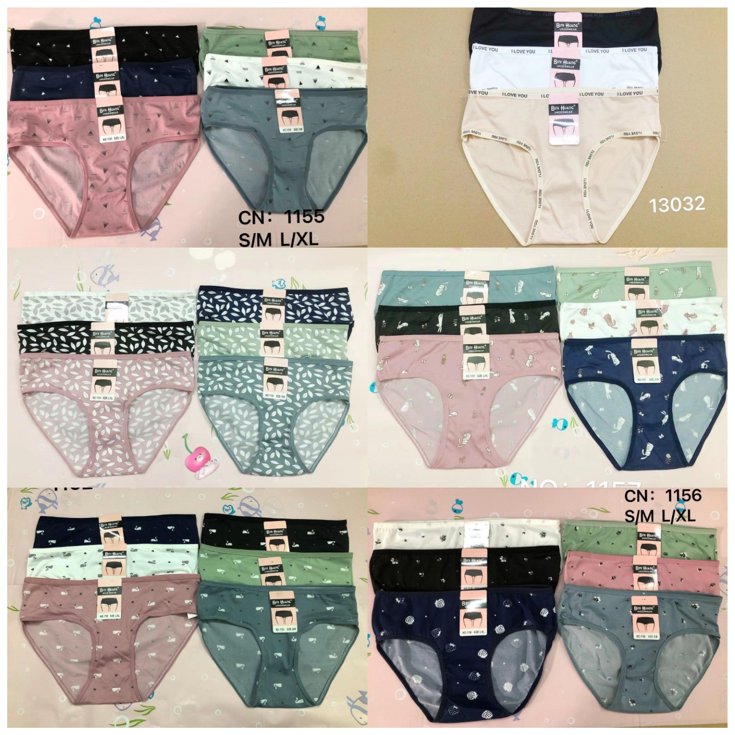 2025 High Quality Random Colors Mixed Designs Stocklot Bulk Bale Wholesale Cheap Lady Panties Mixed Design Women Girl Underwear