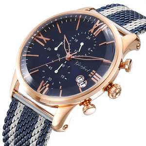 Montre de luxe pour hommes, 45MM, en acier inoxydable, mouvement à Quartz japonais, étanche 3ATM, bracelet de 24MM, montre-bracelet décontractée pour affaires - Product Image 3