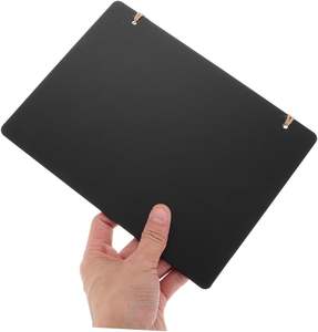 Parliky 4 pièces en bois Double face <span class=keywords><strong>tableau</strong></span> noir cuisine mémo signe effaçable <span class=keywords><strong>tableau</strong></span> signe suspendu babillard en bois effaçable conseil Ha - Product Image 1