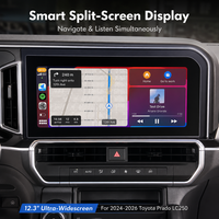Autoradio Android RoadNavi pour Toyota Prado LC250 2024-2025, nouvelle arrivée, avec Carplay, navigation GPS, unité multimédia, écran