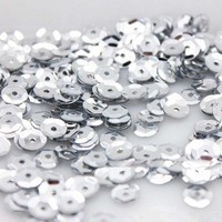 Paillettes en PVC concaves en vrac, brillantes et colorées, de 4 mm à 12 mm, pour couture textile, robes de mariée, costumes, artisanat et décoration