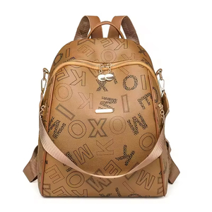 Mochila Cruzada de Moda para Mujer, Estilo PU con Letras y Cierre de Cremallera - Product Image 2