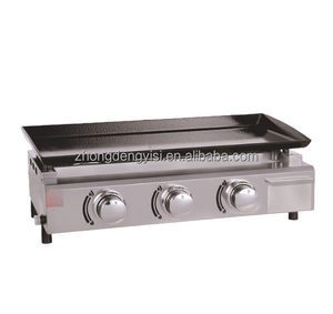 Matériel de restauration : Plaque de cuisson à gaz en fonte antiadhésive pour barbecue, viande (bœuf, porc) et hamburgers, compatible GPL - Product Image 5