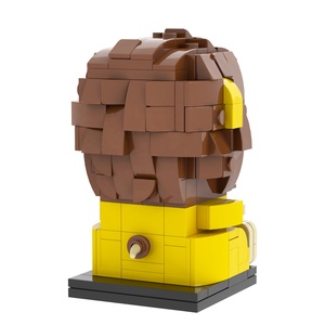 Cabezas de ladrillos de León Animal minifigs, Kits de construcción de ladrillos compatibles con leguoguo mould King Juguetes - Product Image 5