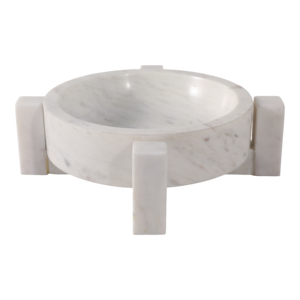 Ciotola in marmo con base per decorare il tavolino da caffè, elegante complemento d'arredo per il piano della cucina e come centrotavola - Product Image 1