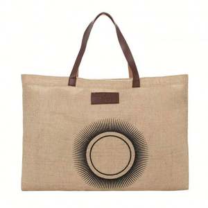 Sac de plage en jute exquis, sac à main pour femme, sac de shopping, sac de voyage, sac de rangement pour les nécessités quotidiennes - Product Image 3