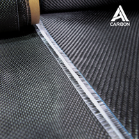 Tela de Fibra de Carbono de Alta Resistencia 3K4k12k, 200g de Espesor, Tejido Liso y Twill, Rollo de Tela de Fibra de Carbono