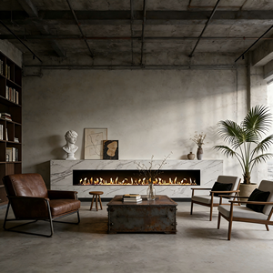 En promotion : Brûleur à bioéthanol électrique de 48 pouces avec télécommande, <span class=keywords><strong>pour</strong></span> <span class=keywords><strong>gel</strong></span> et <span class=keywords><strong>alcool</strong></span> - Product Image 1