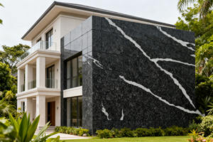 Platte Kunstmatige Karacatta Zwarte Kwarts Steen Bergverf Groothandel Maatwerk - Product Image 6