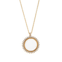 Collar con medallón de mariposa de latón para mujer, chapado en oro de 18K, con cristal para fotos, para guardar imágenes, collar de recuerdos flotantes para la familia