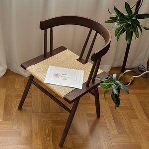 <span class=keywords><strong>Chaise</strong></span> de bureau avec dossier JINS, meubles B&B, sièges pour la maison, chaises de salle à manger en bois massif tressé - Product Image 6