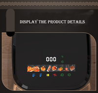 Friteuse à air multifonctionnelle avec écran LCD, capacité de 6,5 L, en plastique, pour usage domestique, avec protection contre la surchauffe