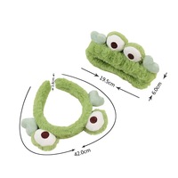 Épingle à cheveux unisexe en peluche faite à la main, motif grenouille verte de dessin animé, pour automne-hiver, accessoire de mode mignon et original, vente en gros