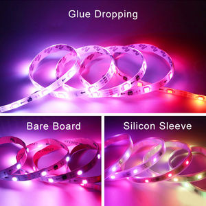 แถบไฟแอลอีดีอัจฉริยะสำหรับทีวี Dc5V Ws2813 12โวลต์แบบงอได้หลายสีติดได้ - Product Image 4