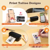 Imprimante sans fil portable Phomemo DIY TK32 pour tatouages temporaires, créez des tatouages temporaires personnalisés, kit d'autocollants de tatouage DIY