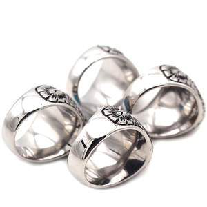 Anillo de acero inoxidable turquesa, joyería Vintage para hombre, banda de piedra, anillo elegante bohemio, venta al por mayor, pieza de declaración duradera - Product Image 3