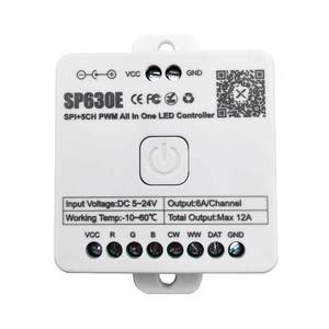 Sp630e 5-in-1 <span class=keywords><strong>LED</strong></span> Dimmer cho Bluetooth điều khiển âm nhạc với 4 kênh và 6A sản lượng hiện tại - Product Image 3