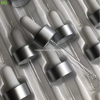 Ampoules en caoutchouc de silicone blanc noir mat NBR ampoule en caoutchouc nitrile métal plastique 22mm 20mm or argent blanc capuchon compte-gouttes