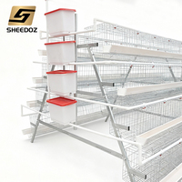 Équipement d'élevage en batterie pour poules pondeuses, cages de couvaison pour poules pondeuses, cages à poules pondeuses pour poulailler, cages à volailles, cages à poules pondeuses
