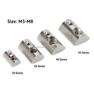 304 acier inoxydable marteau <span class=keywords><strong>t</strong></span>-<span class=keywords><strong>slot</strong></span> écrous rouler dans le curseur aluminium m8 <span class=keywords><strong>t</strong></span> marteau <span class=keywords><strong>slot</strong></span> écrou 6 profils inox avec boule à ressort - Product Image 3