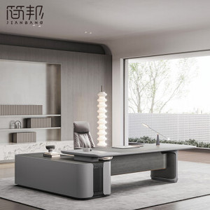 New văn phòng hiện đại Đồ nội thất mới nhất văn phòng điều hành bàn sang trọng nội thất văn phòng thiết kế Ông Chủ CEO bàn L hình - Product Image 5
