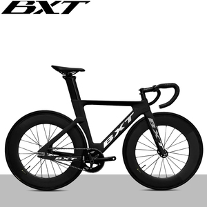 Cuadro de bicicleta de pista BXT 700C de fibra de carbono de una sola velocidad con horquilla y tija de sillín con cable de freno - Product Image 2