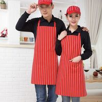 Tablier à bavette sans manches de chefs de cuisine avec logo personnalisé Matériau en polyester pour le nettoyage