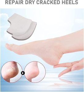Semelles intérieures de sport en <span class=keywords><strong>silicone</strong></span> TPR anti-fissures, coussinets de talon en gel hydratant pour les pieds, doux et flexibles, écologiques - Product Image 4
