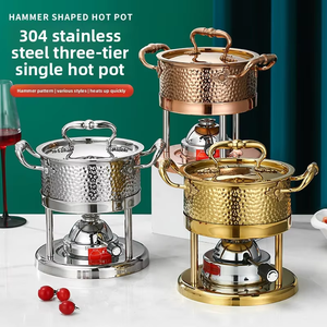 Réchaud à gaz professionnel en acier inoxydable pour <span class=keywords><strong>hôtel</strong></span>, <span class=keywords><strong>petit</strong></span> format individuel, spécial pour hot pot et soupe en libre-service - Product Image 2
