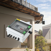 Boîtier de combinateur de panneaux solaires photovoltaïques Tulabu 1 entrée 1 sortie DC1000V, boîtier de combinateur en plastique pour système solaire DC 1000V avec courants de 100A, 32A, 63A, 30A