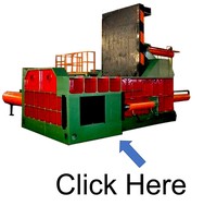 Nouvel arrivage de ferraille horizontale/aluminium/canettes/bouteilles en PET Machine de presse à balles