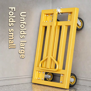 <span class=keywords><strong>Chariot</strong></span> <span class=keywords><strong>de</strong></span> transport d'atelier à pousser manuel, amélioré, à tubes carrés, grand format et épaissi - Product Image 5