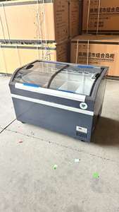 Vitrine d'îlot combinée pour supermarché, vitrine réfrigérée pour aliments frais et surgelés - Product Image 3