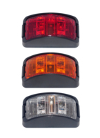 Feu de gabarit LED bicolore de 3 pouces x 1,5 pouce pour camion remorque, conforme aux normes SAE/DOT/FMVSS108
