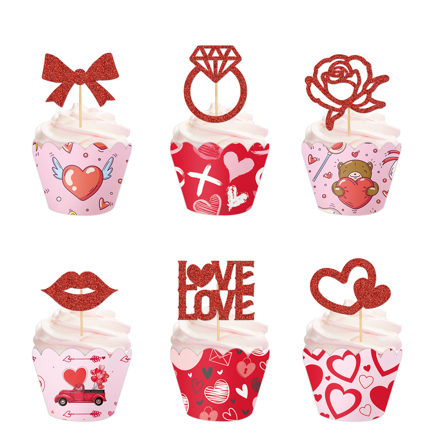 ขอบ *12 ชิ้น + แผ่นแทรกขนาดเล็ก*12 ชิ้น