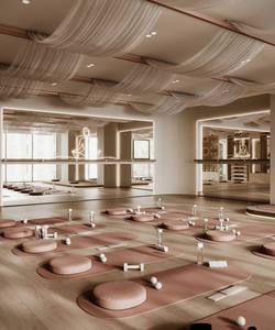 Diseño Interior de Lujo para Estudio de Yoga Wabi Sabi, Muebles Personalizados para Gimnasio de Pilates, Espacio de Bienestar de Madera, Solución Llave en Mano - Product Image 4