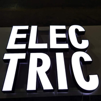 Dış Mekan Kişiselleştirilmiş Süper Ön Aydınlatmalı Harf Tabelası Özel LED Işıklı Logo Tabelası Programları Tabela 3D LED Kanal Harf İşletmeler İçin