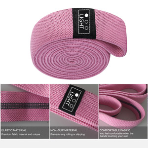 3-Piece Heavy Resistance Squat Belt Slimming Hip <b>Circle</b> Elastic Stretching Band for Yoga Exercise - Product Image 5