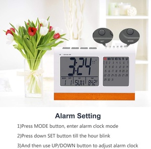 Aomago gran pantalla Escritorio de alarma de reloj <span class=keywords><strong>Digital</strong></span> Reloj de <span class=keywords><strong>calendario</strong></span> - Product Image 6
