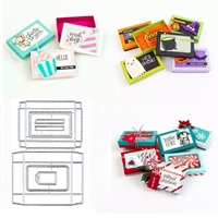 Scatole aperte vuote taglio metallo Die Scrapbooking timbro carta da intaglio carta stampaggio Die nuova scatola di caramelle artigianali Scrapbooking muore