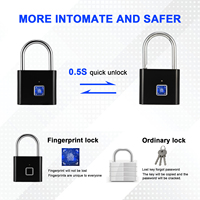 Cadenas intelligent à empreintes digitales, étanche IP65, antivol, certifié CE FCC RoHS, cadenas intelligent à empreintes digitales