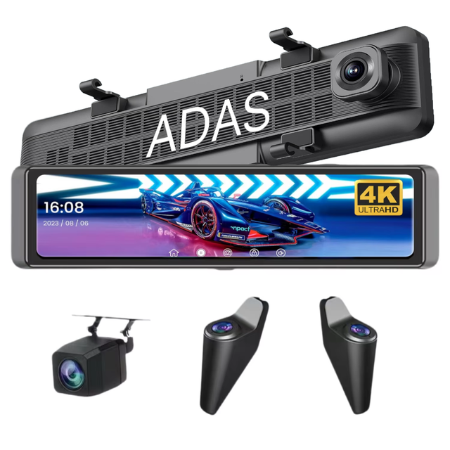 AD892 Rearview  Dual Lens Dashcam 11.26 Inch  ADAS Car Camera Front and Rear 4K WiFi Dash Cam Night Vision Car Dash Camera