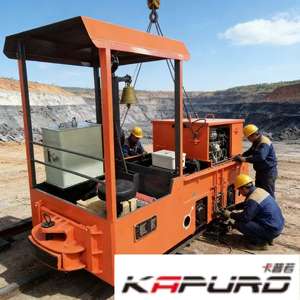 électrique 5ton <span class=keywords><strong>Locomotive</strong></span> industrielle alimentée par batterie pour la construction de tunnels L'exploitation minière au fond - Product Image 2