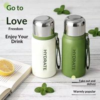 Thermos à grande capacité en acier inoxydable 316, isolé sous vide, avec couvercle, portable pour les sports de plein air, design minimaliste moderne