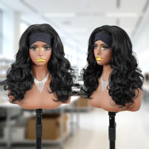 Peluca sintética con diadema, de fibra resistente al calor, con ondas sueltas y rizadas, sin enredos, estilo Body Wave - Product Image 1