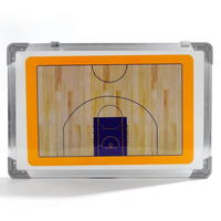 Tableau d'entraînement tactique en plastique durable pour le basketball et le football, avec aimants, couleur bois naturel, utilisation intérieure/extérieure
